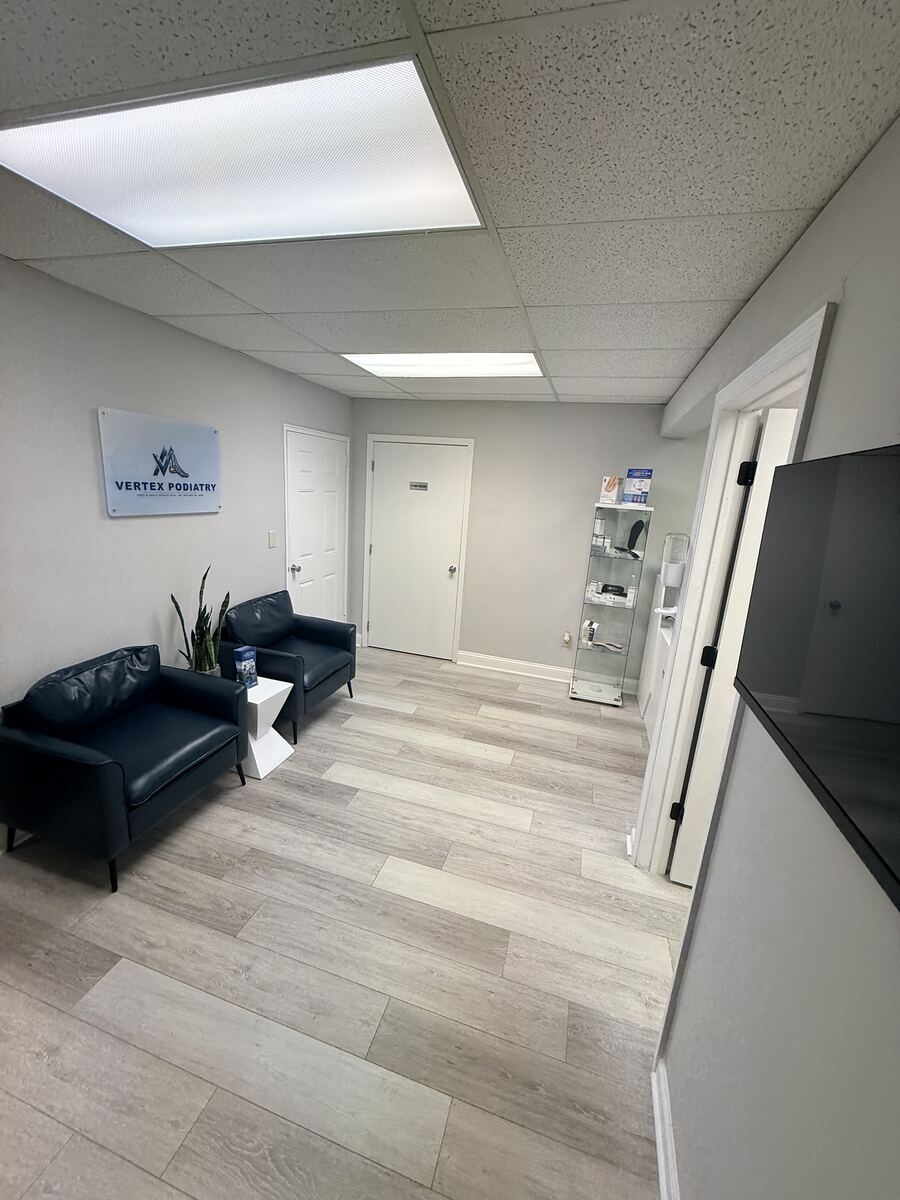 Vertex Podiatry reception desk